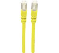 Intellinet 740890 RJ45 Câble réseau, câble patch CAT 6a S/FTP 3.00 m jaune feuille de blindage, blin