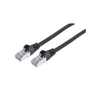 Intellinet 741057 Câble Réseau Cat7 S/FTP (S-STP) 10m RJ-45 Mâle/Mâle, Contacts Or, 10GBase-T, 10000 Mbit/s, 600MHz, LSZH, Noir
