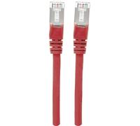 Intellinet 741118 RJ45 Câble réseau, câble patch CAT 6a S/FTP 15.00 m rouge feuille de blindage, blindage par tresse, blindé, sans halogène 1 pc(s)