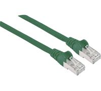 Intellinet 741194 RJ45 Câble réseau, câble patch CAT 6a S/FTP 20.00 m vert feuille de blindage, blindage par tresse, blindé, sans halogène 1 pc(s)