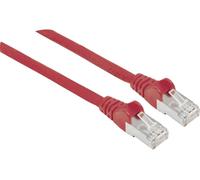Intellinet 741231 RJ45 Câble réseau, câble patch CAT 6a S/FTP 30.00 m rouge feuille de blindage, blindage par tresse, blindé, sans halogène 1 pc(s)