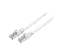 Intellinet 741385 Câble Réseau Cat7 S/FTP (S-STP) 2m Blanc RJ-45 Mâle Contacts Or 10GBase-T 10000 Mbit/s 600 MHz LSZH