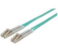 Intellinet 750097 Intellinet LWL Anschlusskabel LC/LC 10m Multimode OM3 aqua