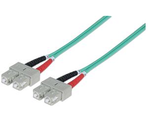 Intellinet 750844 câble InfiniBand et à fibres optiques 5 m SC Couleur aqua