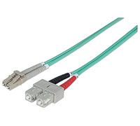 Intellinet 750912 câble de Fibre Optique 1 m LC SC OM3 Couleur Aqua