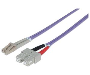 Intellinet 750936 Cavo a fibra ottiche 3 m lc sc om4 viola