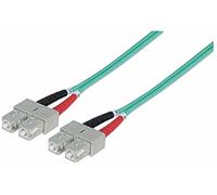 INTELLINET 751025 Cable DE FIBRA OPTICA 1 M OM3 SC Aqua