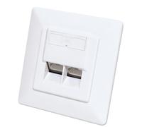Intellinet Prise encastrée RJ45 2 Ports Cat6a 10G Blanc