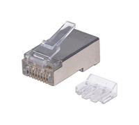 Intellinet 790505 : Connecteur RJ45 Mâle Cat6 S/UTP (STP) Contacts Or - Gris - Dimensions 11.5 x 21.5 x 8.2 mm - Lot de 70 pièces