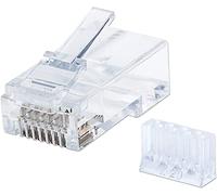 Intellinet Connecteur modulaire RJ45 Cat6 790604 UTP 3 points pour câble massif Pack de 90