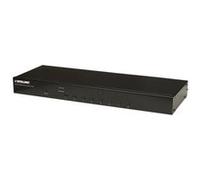 Intellinet 8-Port Rackmount KVM Switch, Combo USB + PS/2, On-Screen Display, Cables included, Box - Commutateur KVM - 8 x KVM port(s) - 1 utilisateur local - Montable sur rack Noir G