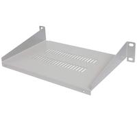Intellinet &apos 714983 Tablette pour Montage Avant 1 HE, Profondeur perforé, 25,4 cm (10'') Gris