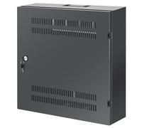 INTELLINET Rack Cabinet 2U/4U Wall Mounted Rack Black, W128290805 (Mounted Rack Black)
