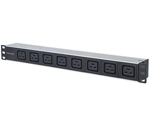 Intellinet Barre multiprise 19" (48,26 cm) 8 Prises C19/C20 Schwarz/Silber