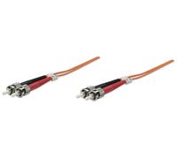 INTELLINET Câble de raccordement fibre optique ST/ST 1m multimode OM1 orange