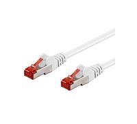 Intellinet Câble de raccordement réseau Cat6, 2 m, Blanc, cuivre, S/FTP, LSOH/LSZH, PVC, RJ45, Contacts plaqués Or, sans accroc, gainé, Sac en Plastique