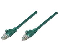 Intellinet Câble patch réseau Cat6A, 0,25 m, vert, cuivre, S/FTP, LSOH/LSZH, PVC, RJ45, contacts plaqués or, anti-accroc, avec manchon, garantie à vie