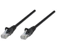 INTELLINET Câble patch RJ45 U/UTP Cat5e 1.0m protection de levier noir