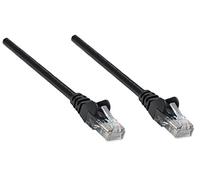 Intellinet Câble réseau de raccordement Cat6, 5 m, noir, CCA, U/UTP, PVC, RJ45, contacts plaqués or, sans accroc, amorti, polybag