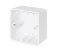 Intellinet Cadre de montage en saillie pour boîtes encastrées 771900 et 771917 Network Solutions, 80 x 80 x 45 mm, blanc signal RAL9003