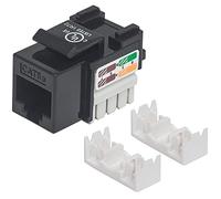 INTELLINET CAT5E Keystone Jack, UTP, Negro, Punch-Down