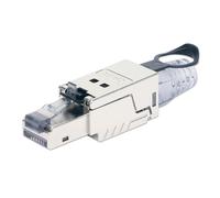 Intellinet Cat6a 10G RJ45 Field Plug with Release Tab Shielded and Tool-Free