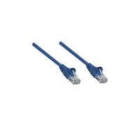 Intellinet Network Patch Cable, Cat5e, 3m, Blue, CCA, U/UTP, PVC, RJ45, Gold Plated Contacts, Snagless, Booted, Lifetime Warranty, Polybag - Cordon de raccordement - RJ-45 (M) pour RJ-45 (M) - 3...