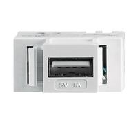Intellinet Chargeur USB Keystone, Un port de charge de type A, sortie 5 V / 1 A - Prise modulaire - USB Type A