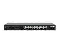 Intellinet - Commutateur - 2+/L3 Lite - Géré - 24 x 10/100/1000 (PoE+) + 4 x SFP+ 10 Go (liaison montante) - de bureau, Montable sur rack - PoE+ (370 W)