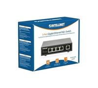 Intellinet - Commutateur - 4 x 10/100/1000 (PoE+) + 1 x 10/100/1000 (liaison montante) - de bureau - PoE+ (62 W)