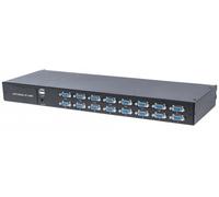 Intellinet Commutateur KVM modulaire 16 ports avec interface VGA - A utiliser avec les consoles LCD rackables 508032 ou 507981 - Noir