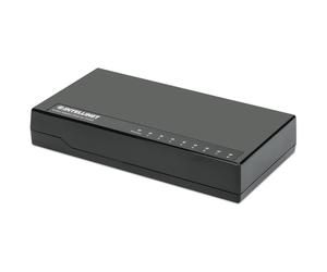 Intellinet Commutateur réseau (switch) Gigabit Ethernet 8 ports, format bureau, boîtier plastique, IEEE 802.3az (Ethernet éco-énergétique), noir, garantie de 3 ans