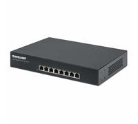 Intellinet Commutateur réseau (switch) Gigabit Ethernet PoE+ 8 ports, 8 ports PoE, compatible IEEE 802.3at/af, endspan, format bureau, garantie de 3 ans