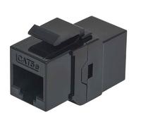 Intellinet Coupleur droit CAT5e type Keystone, 8P8C femelle vers 8P8C femelle, UTP, noir - Coupleur Keystone - RJ-45 (F) pour RJ-45 (F) - CAT 5e - noir