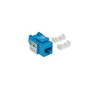 Intellinet Embase CAT5e pour découpe standard, UTP, bleu, terminaison à impact - Prise modulaire - CAT 5e - UTP - RJ-45 - bleu