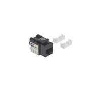 Intellinet Embase CAT5e pour découpe standard, UTP, noir, terminaison à impact - Prise modulaire - CAT 5e - UTP - RJ-45 - noir