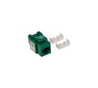 Intellinet Embase CAT5e pour découpe standard, UTP, vert, terminaison à impact - Jack avec fonction de correction keystone - CAT 5e - UTP - vert - 1