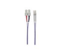 Patchcord INTELLINET SC/UPC-LC/UPC Duplex Multi Mode OM4 2 m Pourpre | 750929