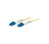 Intellinet Fiber Optic Patch Cable, OS2, LC/LC, 3m, Yellow, Duplex, Single-Mode, 9/125 µm, LSZH, Fibre, Lifetime Warranty, Polybag - Cordon de raccordement - mode unique LC (M) pour mode unique LC (M)