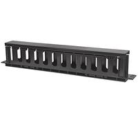 Intellinet Gestion des câbles pour armoires 48,3 cm 19 1 HE Gestion des câbles 19" (48,3 cm) avec Couvercle 1 HE Noir