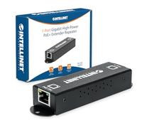 Intellinet Gigabit High-Power PoE Extender Repeater IEEE 802.3at/AF Power Over Ethernet (PoE/PoE) Metal