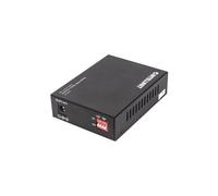 Intellinet Gigabit PoE+ Media Converter, 1 x 1000Base-T RJ45 Port to 1 x SFP Port, PoE+ Injector - Convertisseur de support - 1GbE - 10Base-T,
