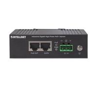 Intellinet Grande puissance des composants Gigabit PoE+ injecteur, 1 port de 30 W, alimentation par Ethernet (PoE + / PoE) IEEE 802.3at / af, boîtier métallique - Injecteur de puissance - 45 - 56 V