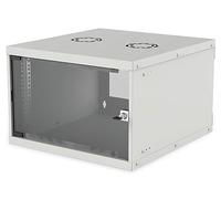 Intellinet Intracom 714150 Wallmount Cabinet 6U 540/400mm Rack 19 Glass Door Flat Pack pilka