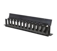 Intellinet Gestion des câbles pour armoires 48,3 cm 19 1 HE Gestion des câbles 19" (48,3 cm) avec Couvercle 1 HE Noir