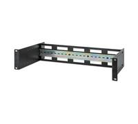 Intellinet - Kit de rails pour armoire - ajustable - noir, RAL 9005 - 2U - 19"