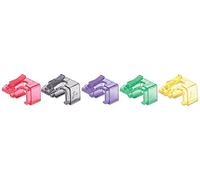 intellinet Lot de 50 Clips de réparation RJ45 (pour la réparation de connecteurs modulaires RJ45) Transparent Multicolore 771450