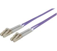 INTELLINET LWL Anschlusskabel LC/LC 1M Multimode OM4 lila