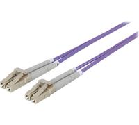 INTELLINET LWL Anschlusskabel LC/LC 2M Multimode OM4 lila