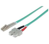 INTELLINET LWL Anschlusskabel LC/SC 1m Multimode OM3 aqua